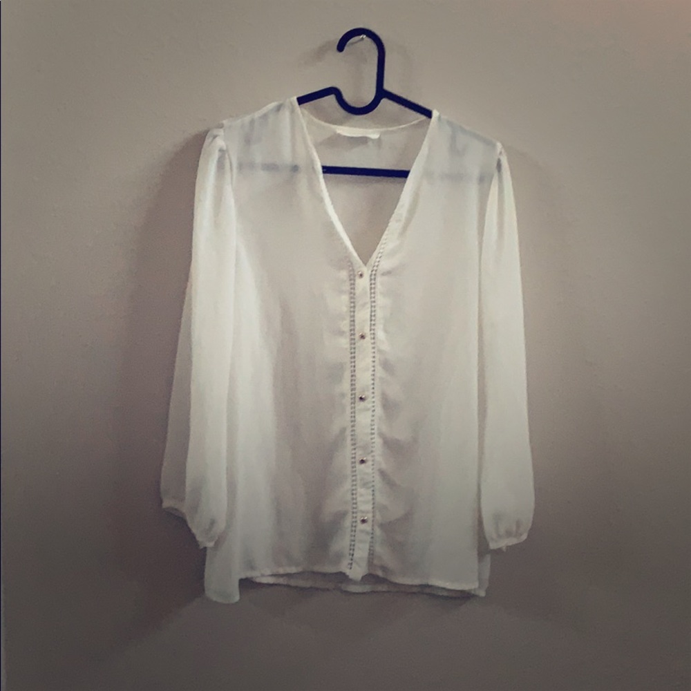 White Sheer Top